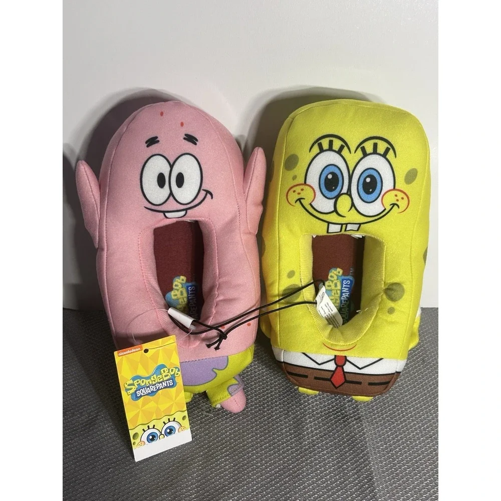 Nickelodeon Spongebob SquarePants &‎ Patrick Kids slippers size 11-12 Youth